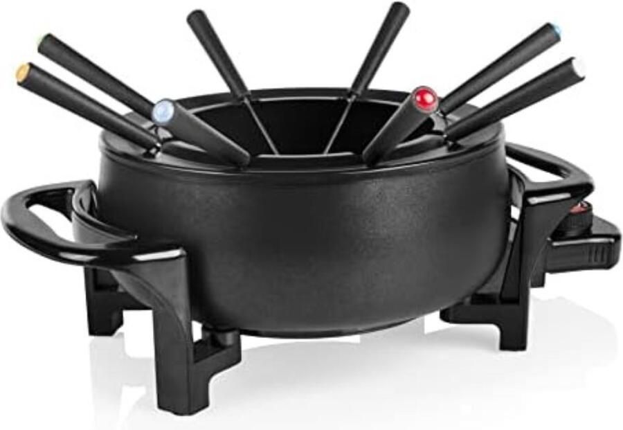 Kaasfondue Set Kaasfondue Pan Kaasfondue Pan Aardewerk 1 5L Zwart