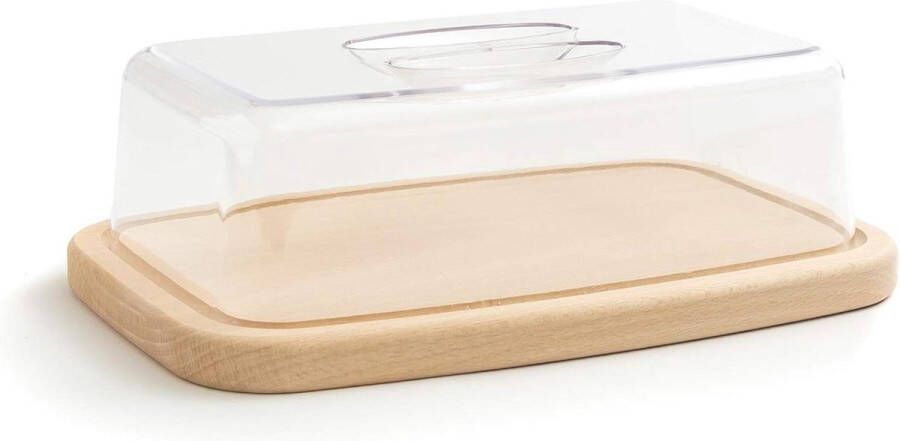 Kaasklok Houten Kaasbord Kaasplank Bewaren Fijne Vleeswaren 28 x 18 cm kaasstolp