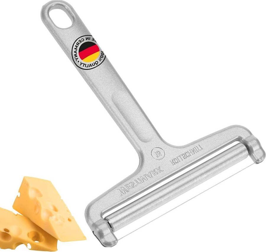 Kaasschaaf jonge kaas roestvrijstaal-aluminium Rollschnitt zilver 71002270 Kaasschaaf jonge kaas