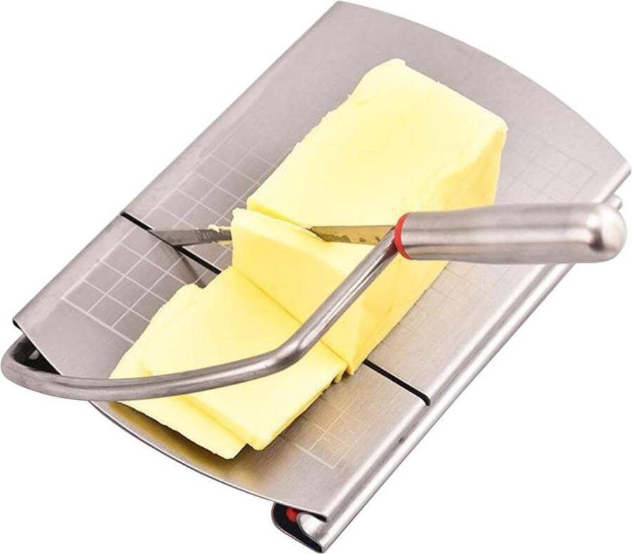 Kaasschaaf Roestvrij Staal Snijder Nauwkeurige Grootteschaal Slicer voor Kaasboter Groenten BeauFairy Cheese Slicer
