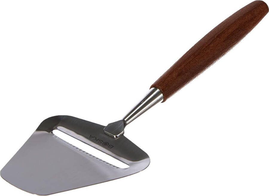 Kaasschaaf Vienna authentiek en stabiel roestvrij staal hout bruin zilver 226 x 75 x 20 mm
