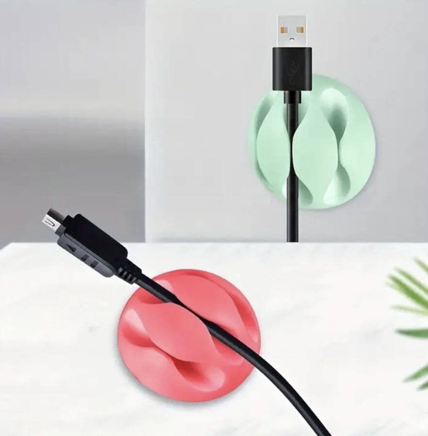 Kabel houder Bureau benodigdheden- Zwart Kabel Werk School Telefoon