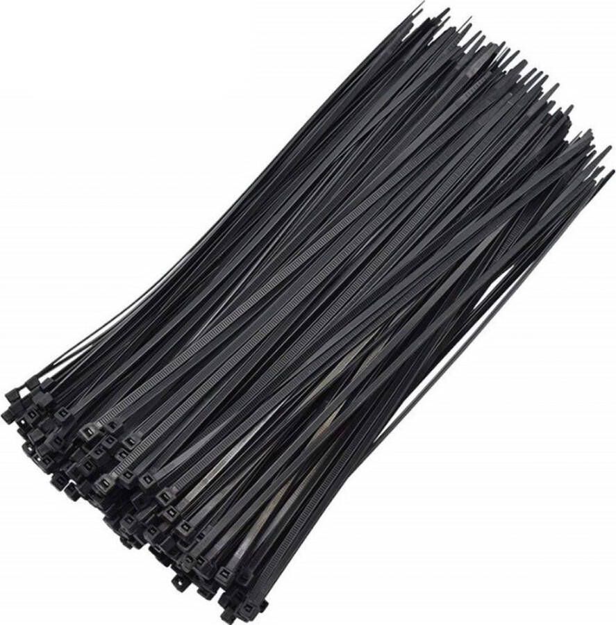 Kabelbinder Tie wraps 4 x 300 mm Nylon Self Locking Kabelbinders voor kabelbeheer tuinieren wonen werkplaatsen Zwart -250 Stuks