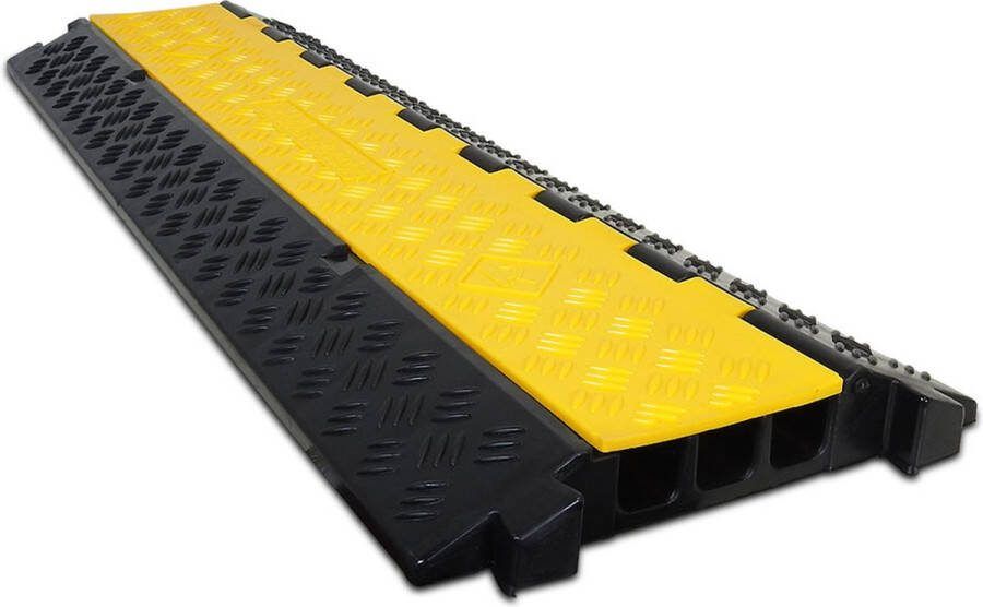 Kabeldrempel 3 kanalen 90 cm lang 3 kabels 20 ton capaciteit Kabels Drempel kabelgoot