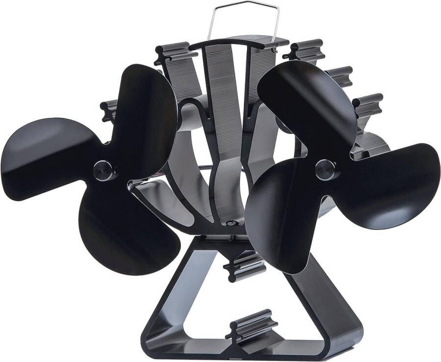 Kachelventilator met 6 bladen en dubbele motor warmte aangedreven open haard ventilator milieuvriendelijk extra voor houtkachel Elektrische haard