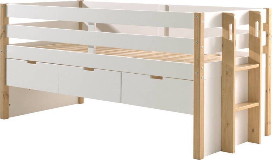 Kajuitbed Arne Wit Hoogte 100 cm