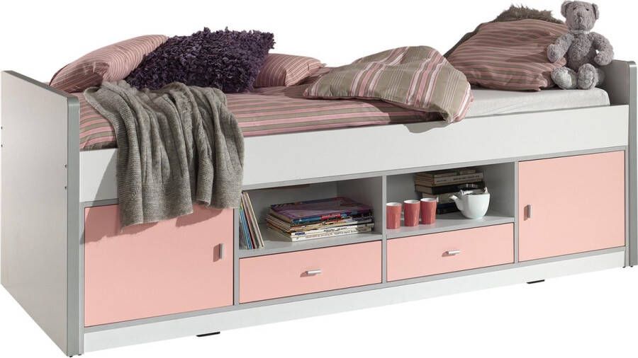 Kajuitbed Evi Roze Hoogte 77 cm