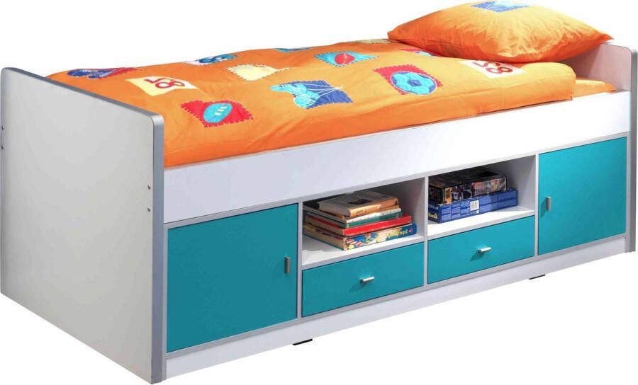 Kajuitbed Evi Turquoise Hoogte 77 cm