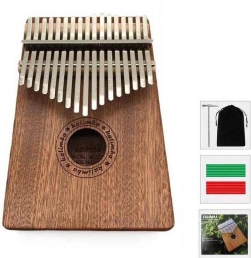 Kalimba Duimpiano 17 Tonen Mbira Muziekinstrument Kalimba + GRATIS Tas & Accessoires