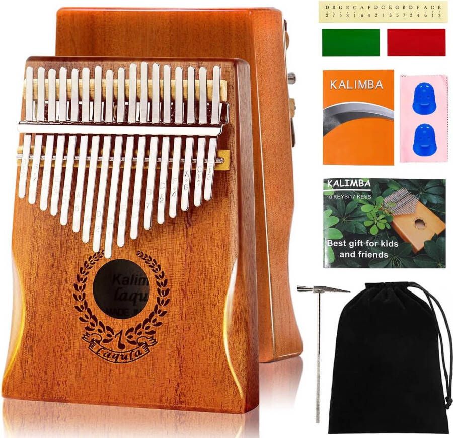 Kalimba Duimpiano Muziekinstrument Inclusief Accessoires Premium