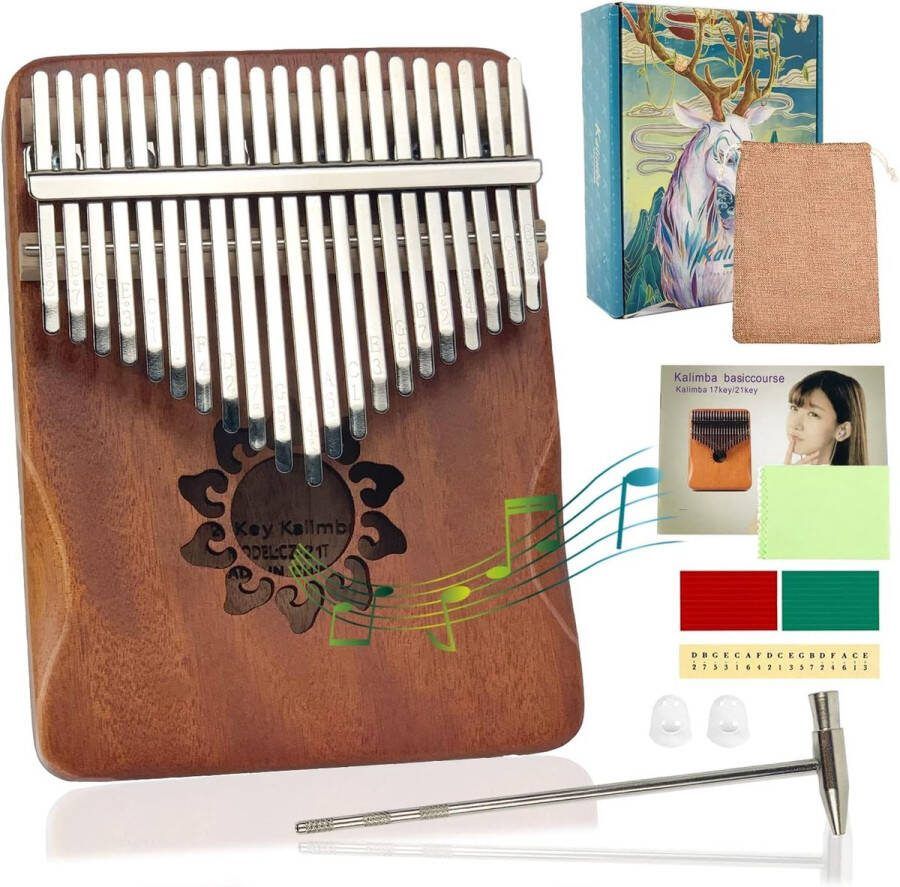 Kalimba Duimpiano Muziekinstrument Inclusief Accessoires Premium