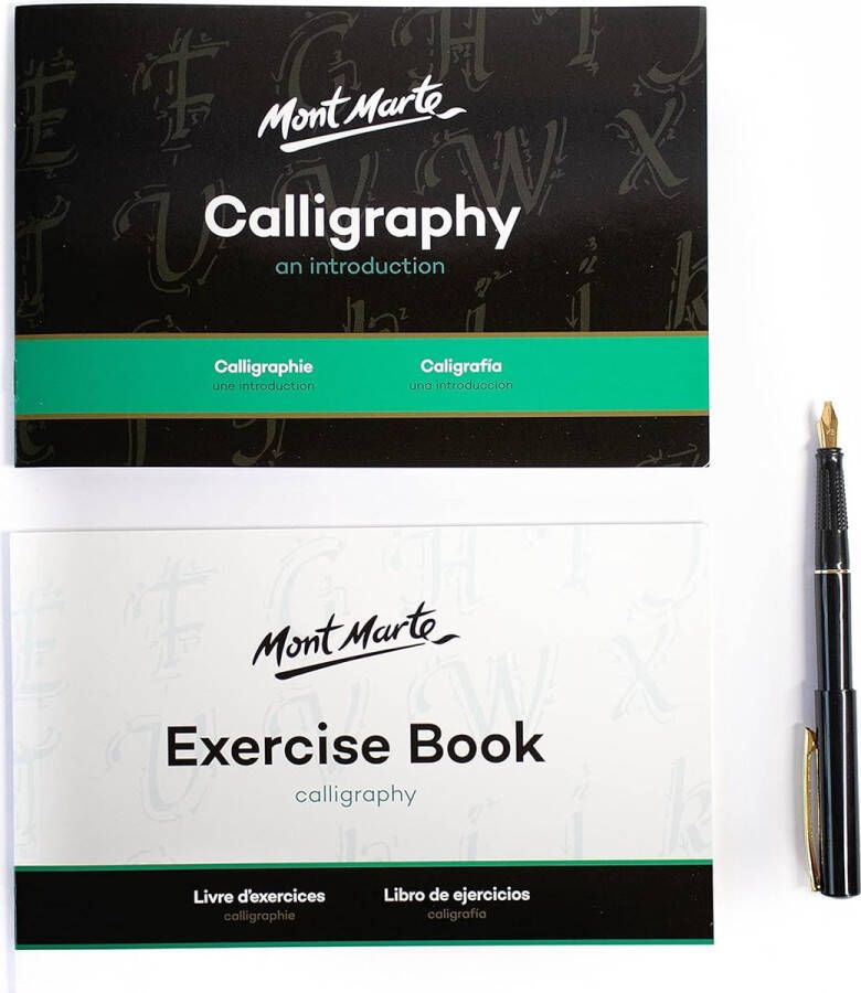 Kalligrafieset – 32-delig – Perfect voor beginners – Bevat: 4x Kalligrafie Vulpennen 5x Kalligrafiepennen en nog veel meer – Geweldige Introductie tot Kalligrafie en Handlettering