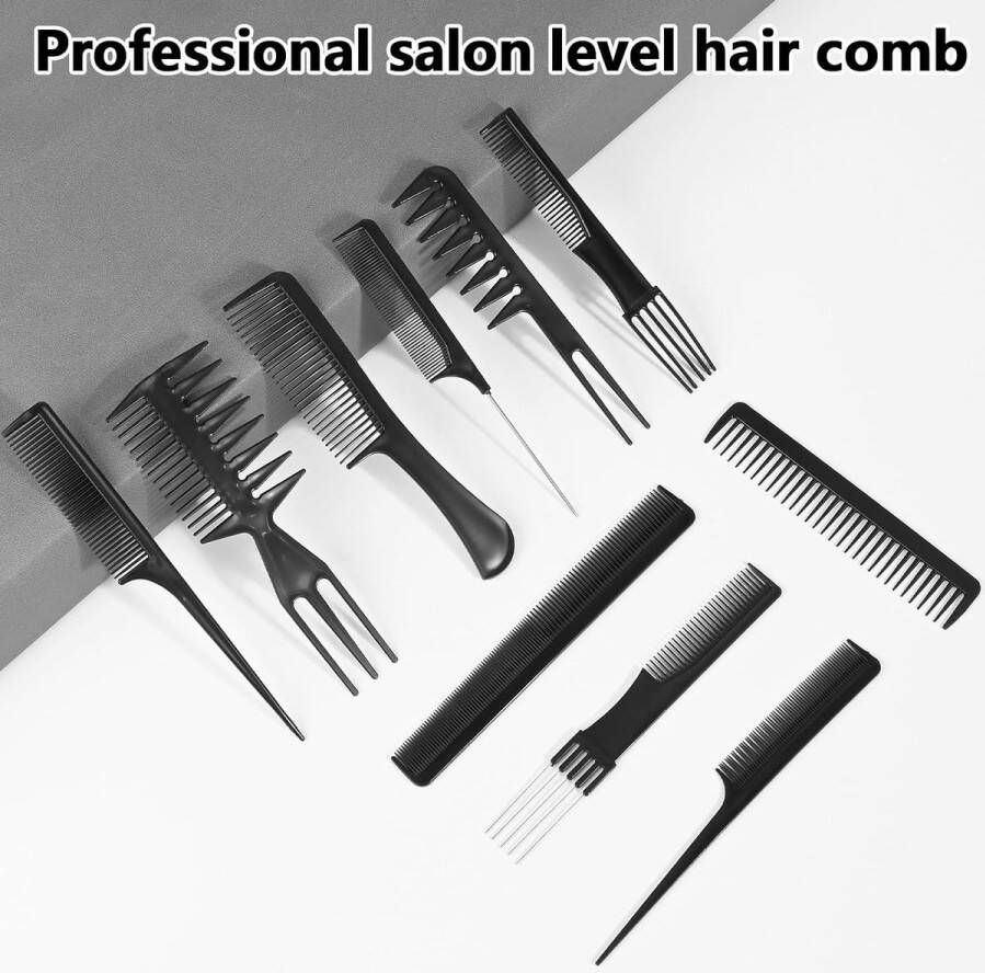 Kammen set -Professionele stylingkammenset 10 stuks