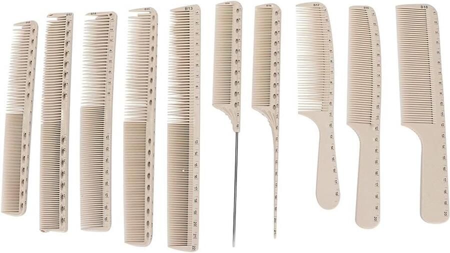 Kammen set -Professionele stylingkammenset 10Pcs