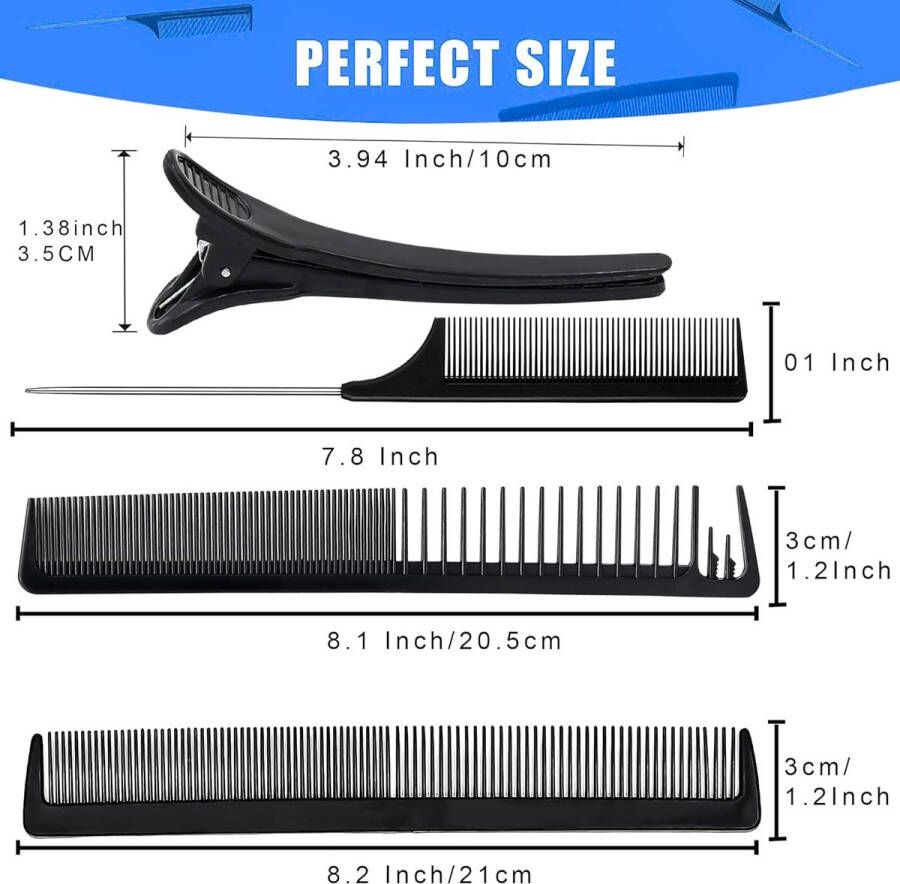 Kammen set -Professionele stylingkammenset 5 stuks