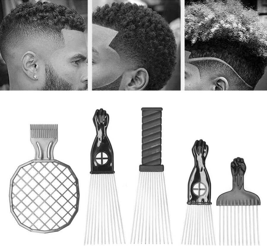 Kammen set -Professionele stylingkammenset 5pcs