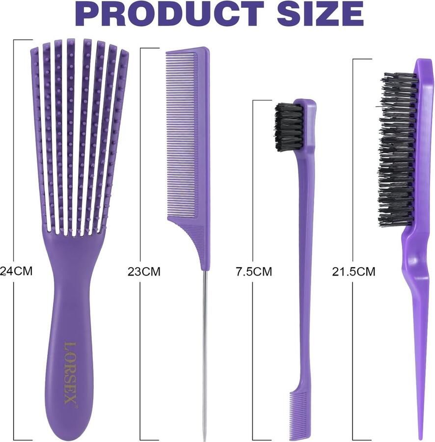 Kammen set -Professionele stylingkammenset set of 4
