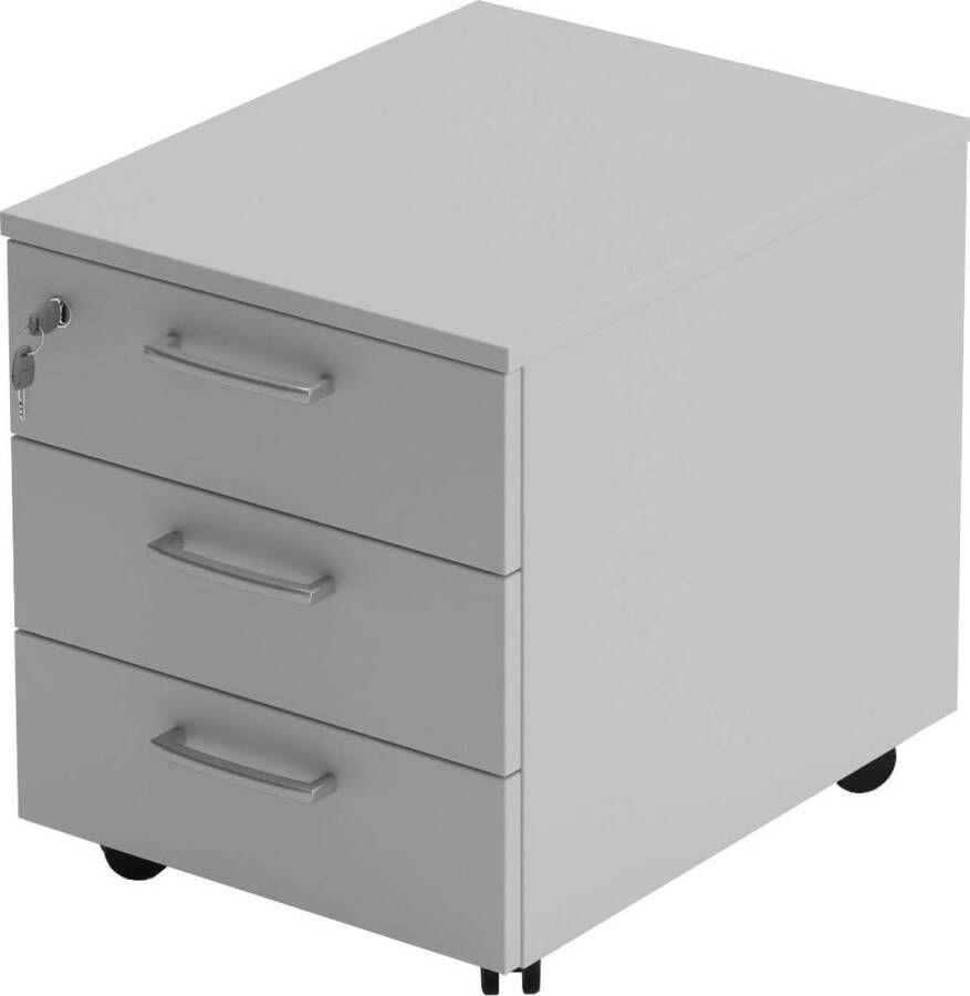 Kantoor ladekast op wielen drie lades L 42 x D 56 x H 51 cm Ladeblok