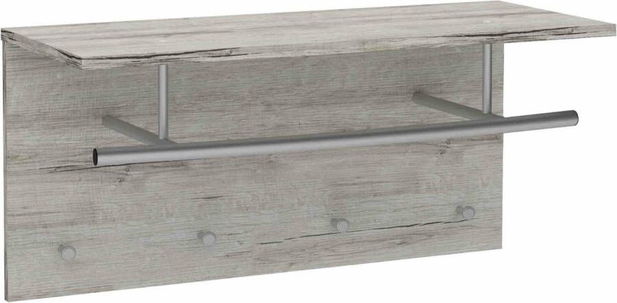 Kapstok Jens Zandeiken 4 haken Breedte 72 cm Diepte 29.3 cm Hoogte 34.5 cm