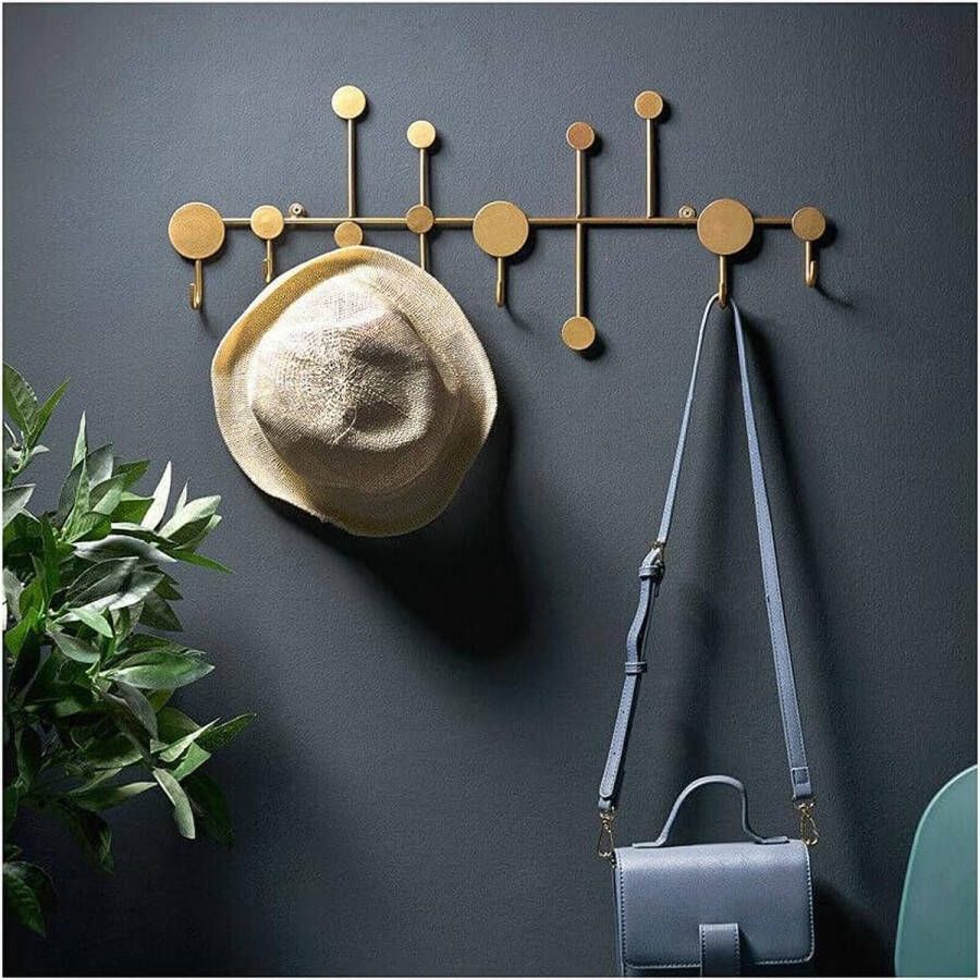 Kapstok mobiel Kledingrek voor kleding jassen hoeden tassen Coat Rack Wall Coat Rack_ 59.5 x 3 x 23.5 cm