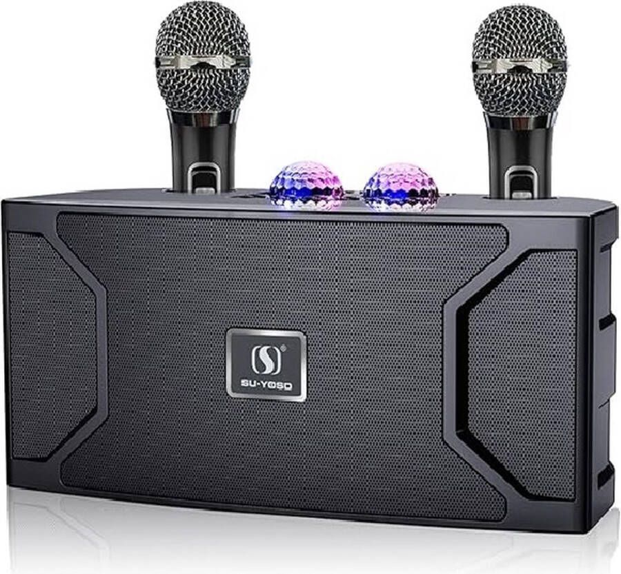 Karaoke Machine Draagbare Karaoke Machine Oplaadbaar Voor Volwassenen 2 Microfoons PA-luidsprekersysteem Verjaardagen Feestjes Zangmachine