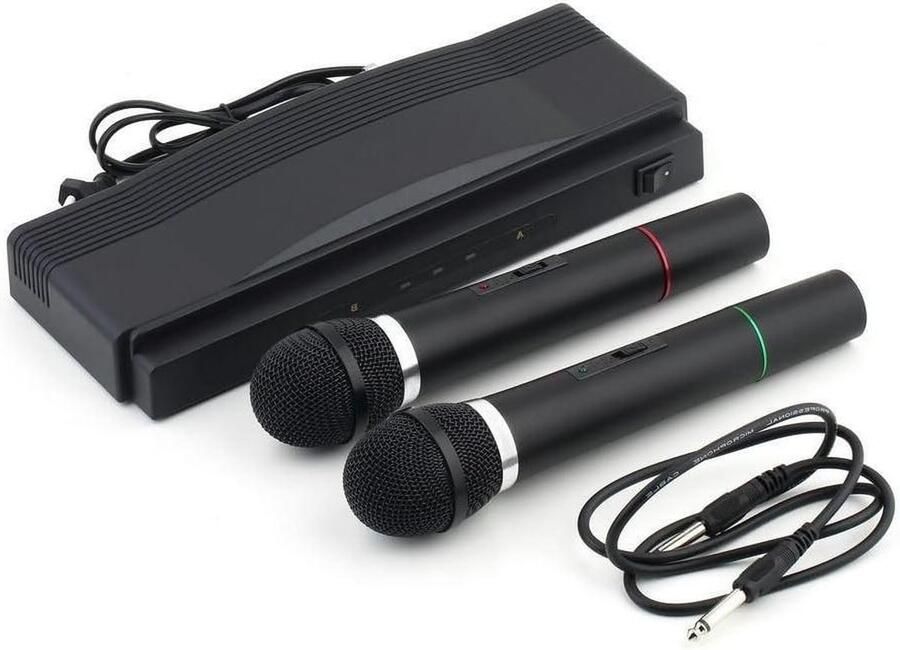 Karaoke set Karaoke machine Draadloze microfoons Draadloze ontvanger Professioneel karaoke