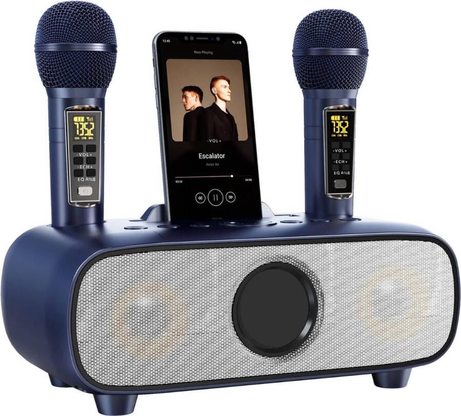 Karaoke Set Karaoke Machine Volwassenen Draadloze microfoons 2 Microfoons Karaoke set voor TV
