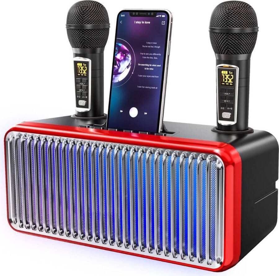 Karaoke Set Voor Volwassenen Karaoke Set Karaoke Set Met 2 Microfoons Karaoke Set Met Draadloze Microfoon Karaoke Set Draadloos