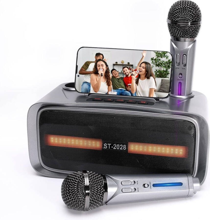 Karaoke Set Voor Volwassenen Karaoke Set Karaoke Set Met 2 Microfoons Karaoke Set Met Draadloze Microfoon Karaoke Set Draadloos