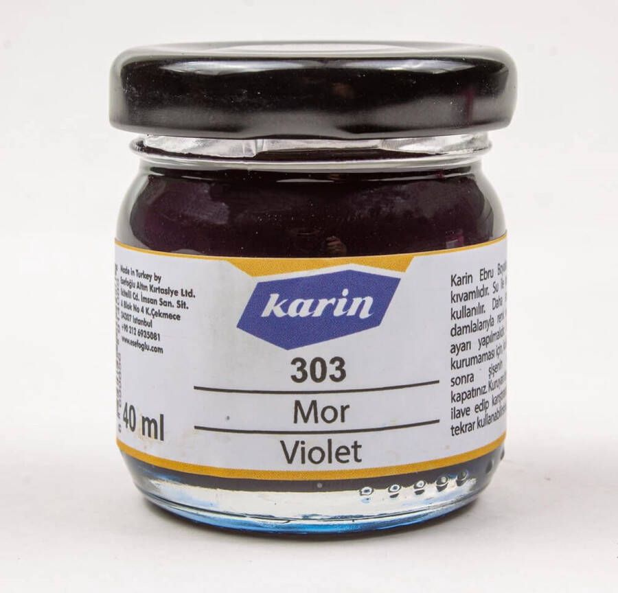 Karin Ebru Papiermarmer Verf Violet 40 ml