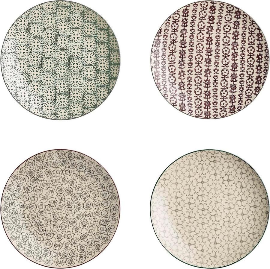 Karine borden set van 4 moderne keukenaccessoires Bordenset