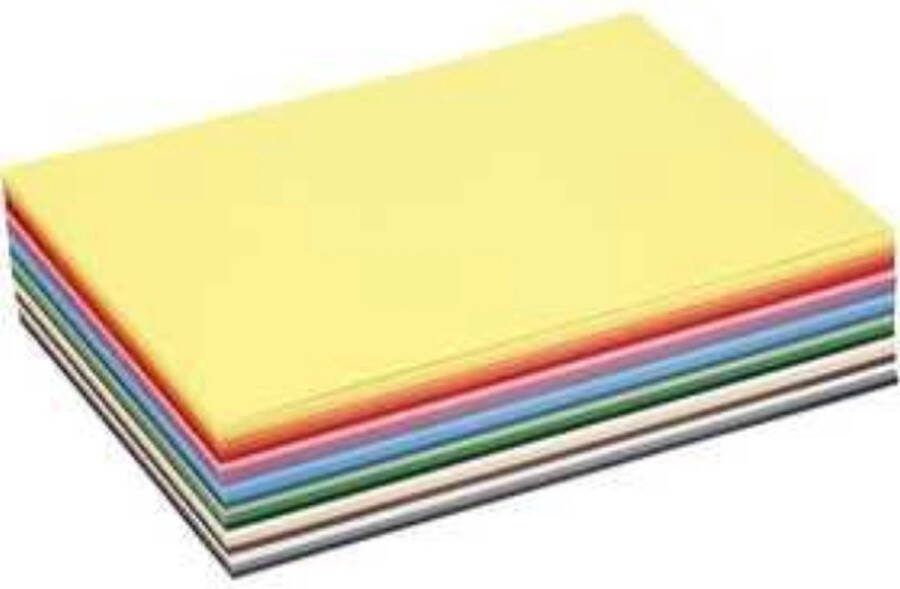 Creotime Karton Hobbykarton 20 Verschillende Kleuren DIY Kaarten Maken Knutselen A5 14 8x21cm 180 grams 300 vellen