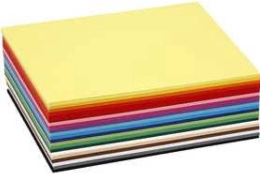 Creotime Karton Hobbykarton 20 Verschillende Kleuren DIY Kaarten Maken Knutselen A6 10 5x14 8cm 180 grams 300 vellen