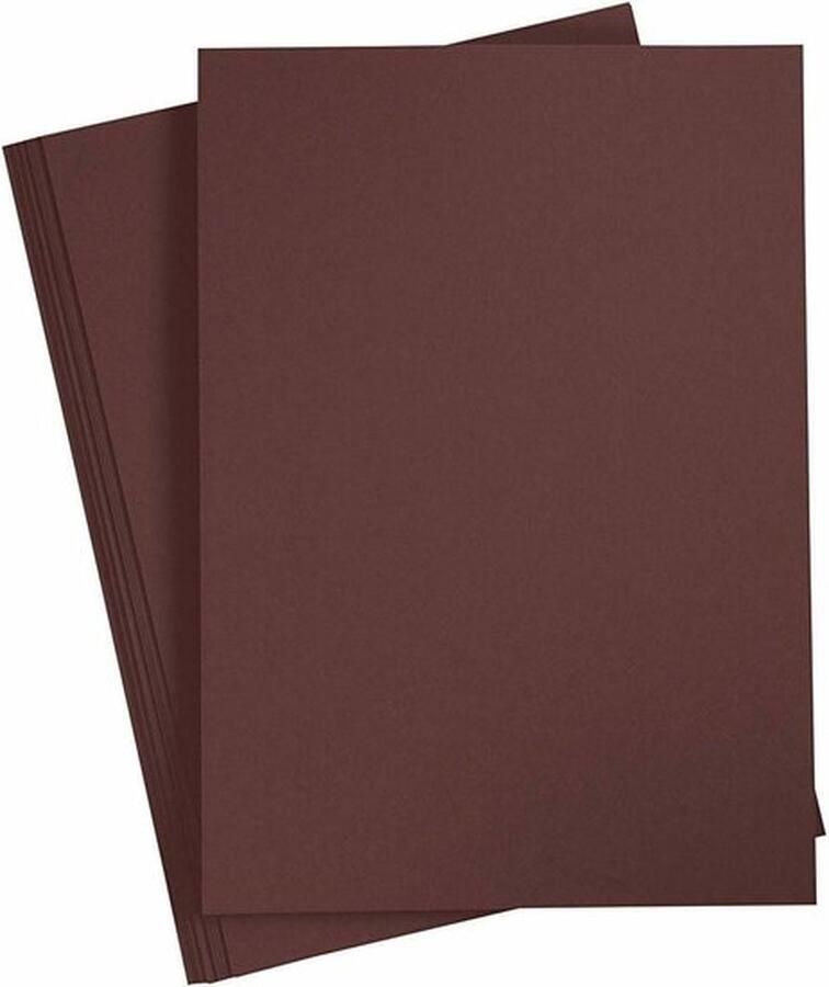 Karton Hobbykarton Bruin Koffiebruin DIY Knutselen A4 21x29 7cm 180 grams 20 vellen