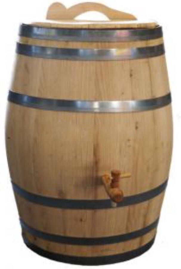 Meuwissen Agro Houten Regenton 150 Liter Kastanje + Kraan + Handvat
