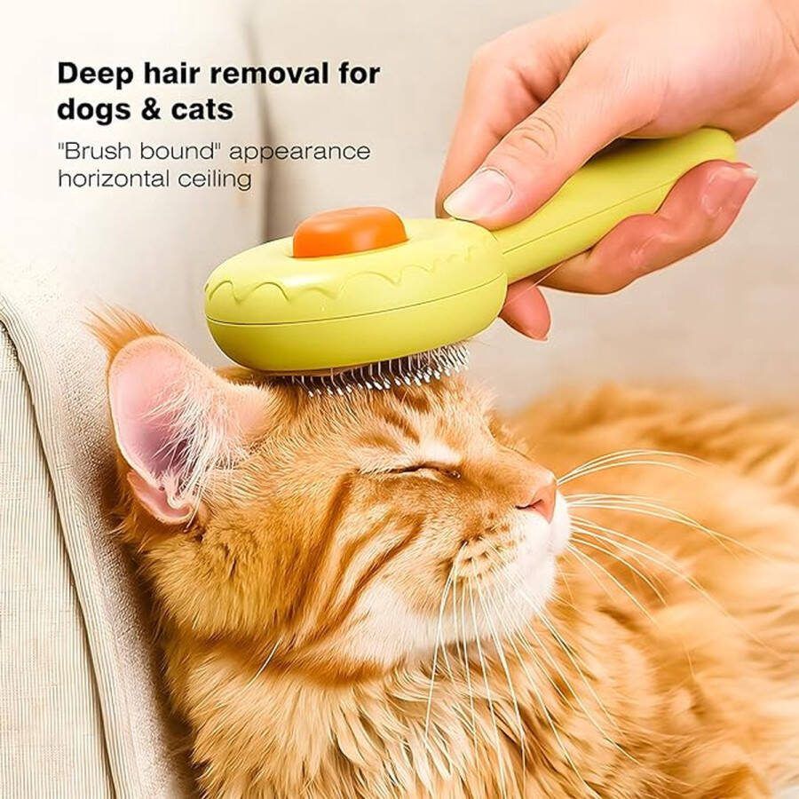 Kat Grooming Borstel Hond Slicker Borstel Huisdier Reinigingsvergieten Borstel Massage Kammen voor katten en honden met kort Medium & Lang Haar