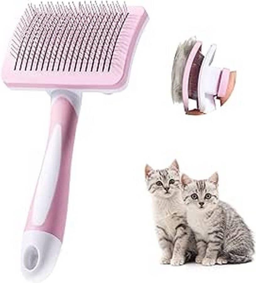 Kat Grooming Borstel Hond Slicker Borstel Huisdier Reinigingsvergieten Borstel Massage Kammen voor katten en honden met kort Medium & Lang Haar