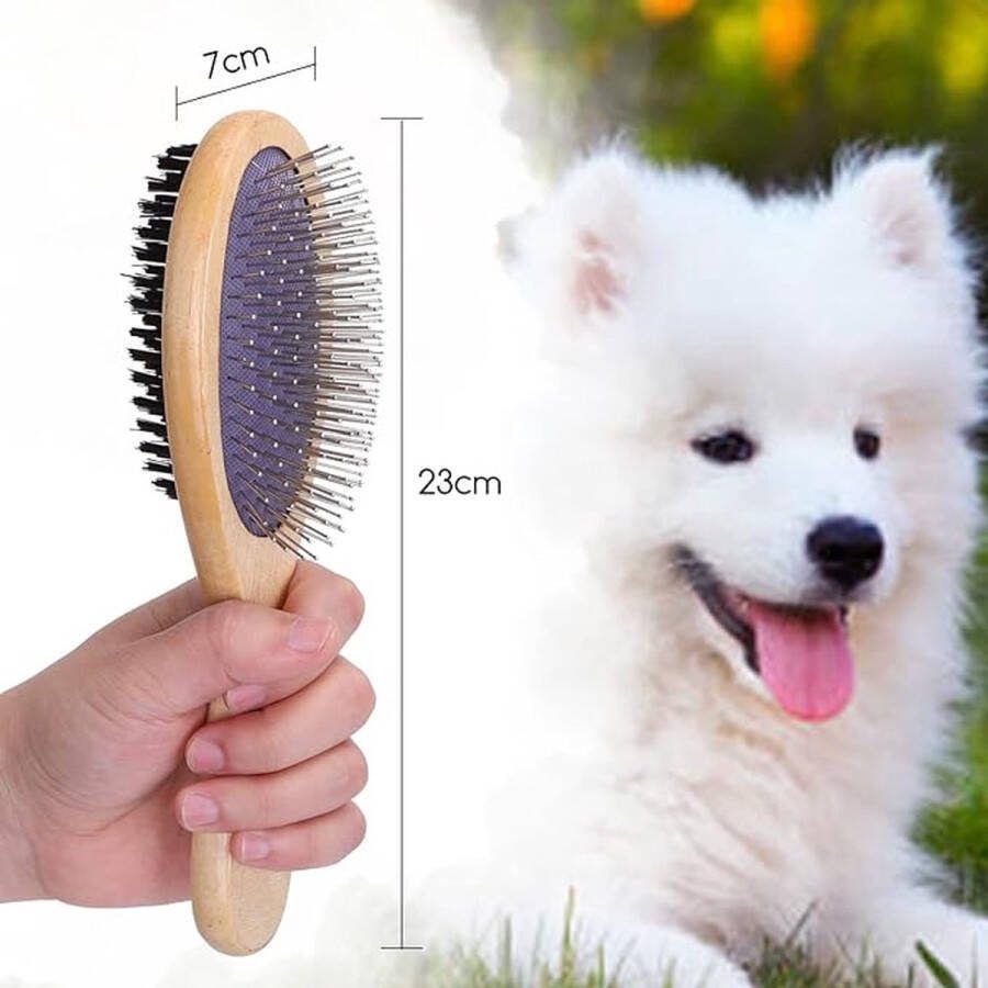 Kat Grooming Borstel Hond Slicker Borstel Huisdier Reinigingsvergieten Borstel Massage Kammen voor katten en honden met kort Medium & Lang Haar