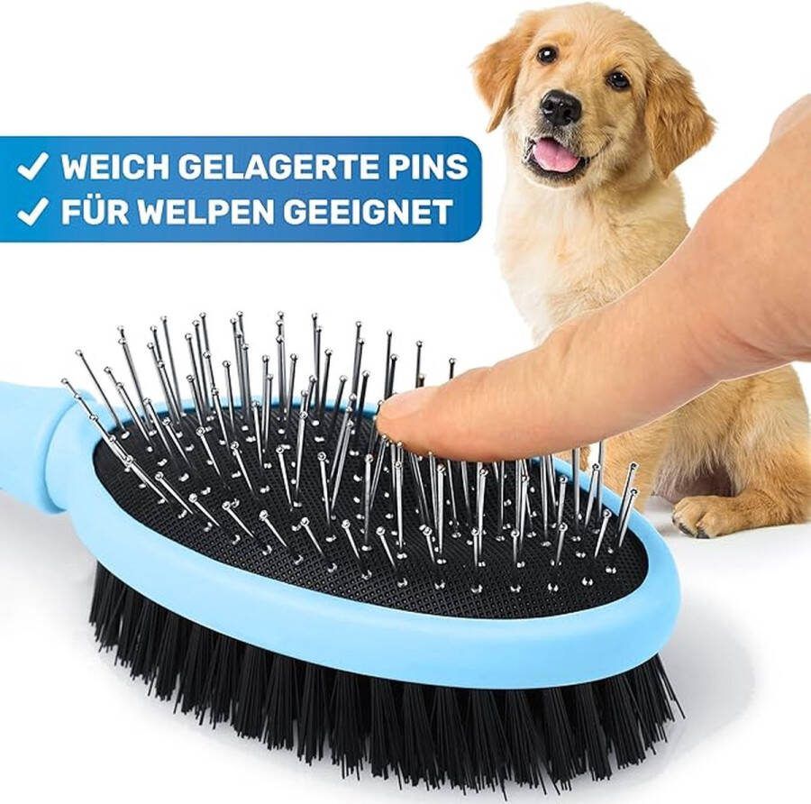 Kat Grooming Borstel Hond Slicker Borstel Huisdier Reinigingsvergieten Borstel Massage Kammen voor katten en honden met kort Medium & Lang Haar