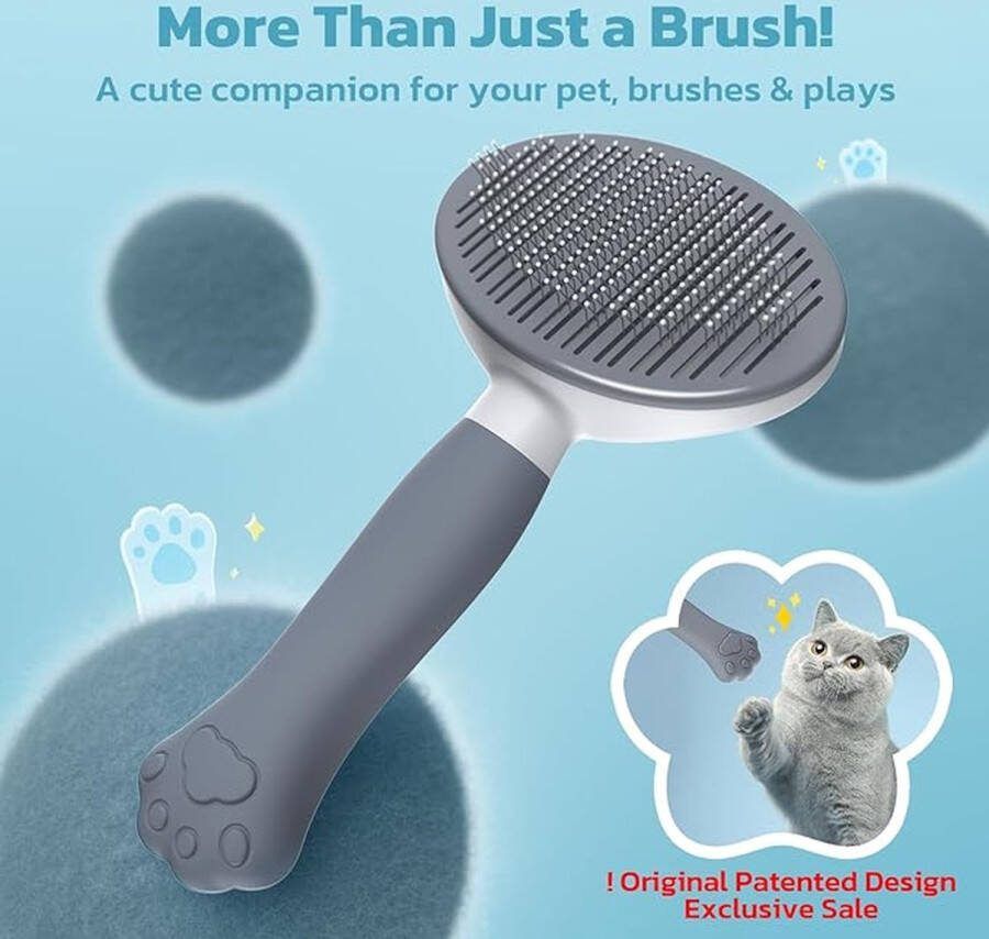Kat Grooming Borstel Hond Slicker Borstel Huisdier Reinigingsvergieten Borstel Massage Kammen voor katten en honden met kort Medium & Lang Haar