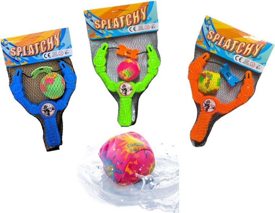 Katapult met waterballetjes 1 exemplaar met 1 splash waterballetje waterspeelgoed buiten voor in een zwembad kinderen meisjes jongens