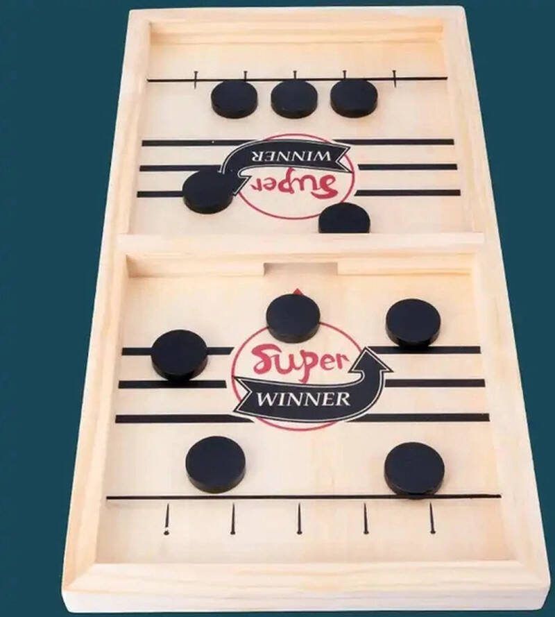 Katapult Sjoel Spel Catapult Chess Houten Mini Hockey Tafelspel