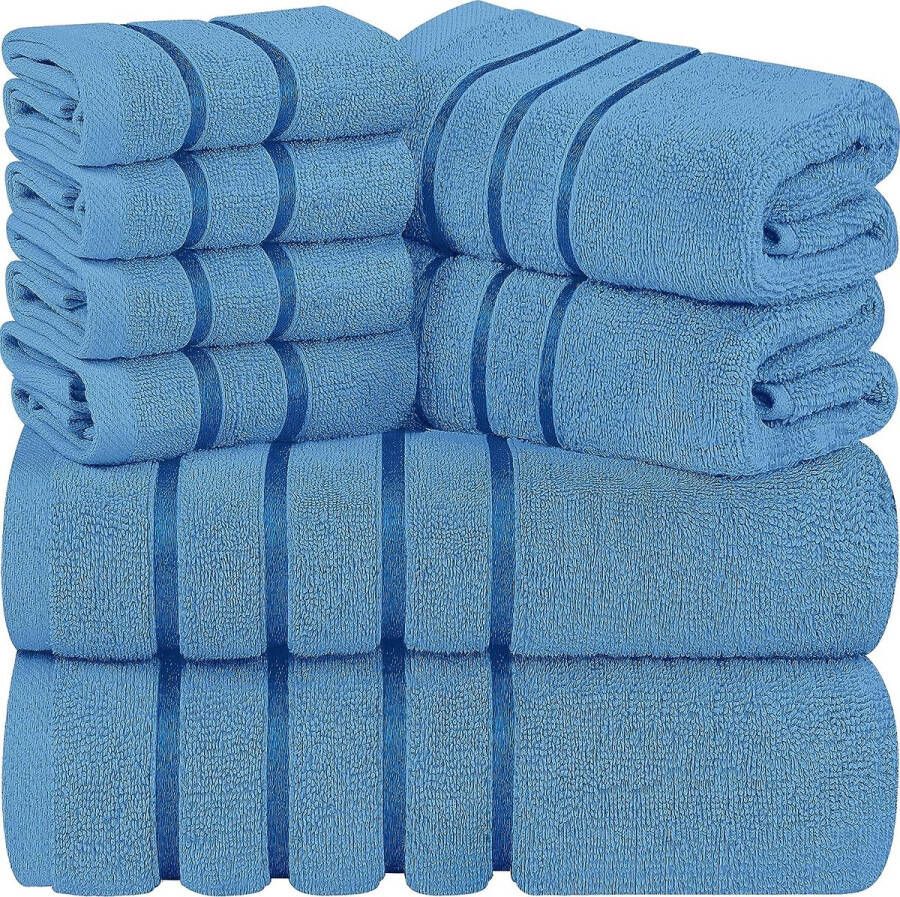 Katoenen handdoekenset 2 badhanddoeken 2 handdoeken en 4 washandjes 600 g m²