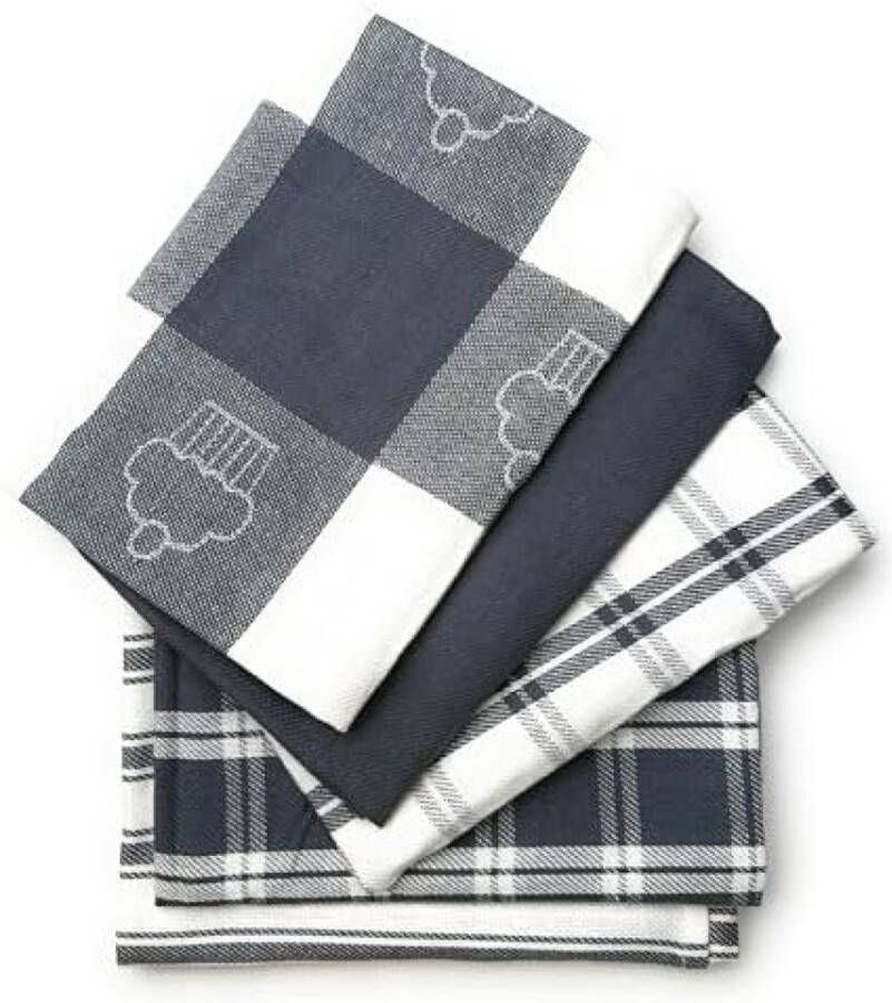 Katoenen Theedoeken Set Pack van 5 (70 x 50 cm)