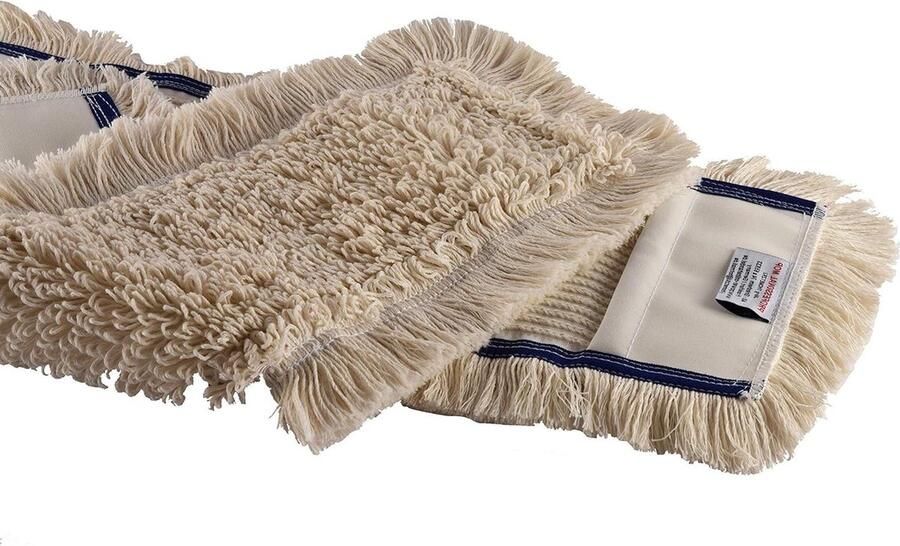 Katoenen wismop 40 cm polyester vervanging voor mop klaphouder laminaat planken tegels vuur vloerwisser reserveovertrekset