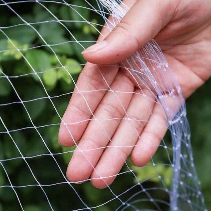 Kattennet voor balkon en ramen 8 x 6 m vogelbeschermingsnet fijnmazig vogelnet kattenbeschermingsnet kattennet zonder boren bladnet voor vijver fijnmazig