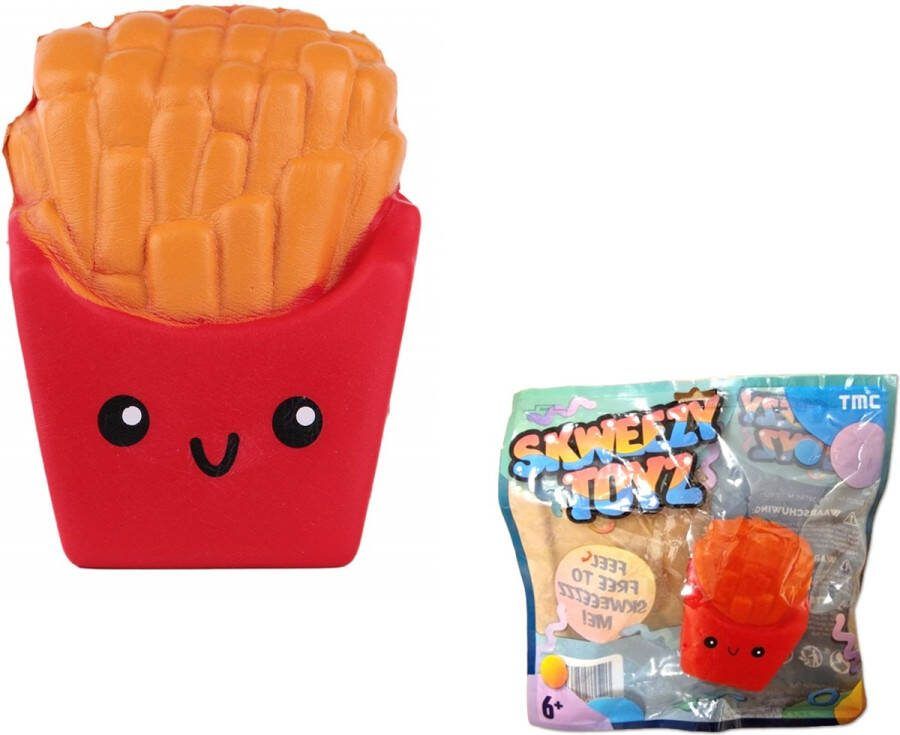 Kawaii Frietje Stressbal Slow Rising 10 cm Knijpbal voor kinderen