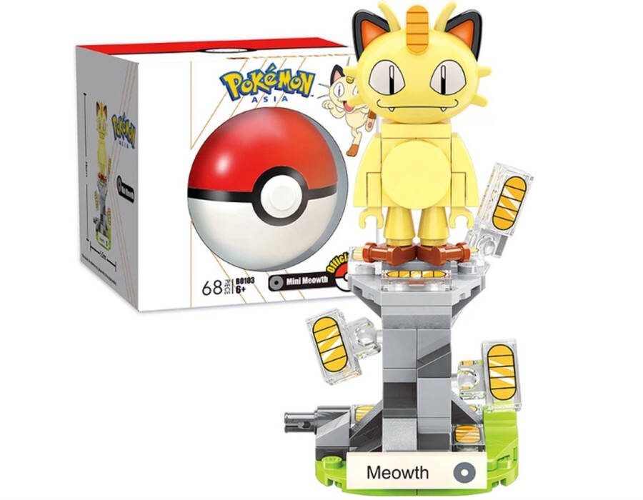 Keeppley Pokemon Meowth Mini Bouwstenen