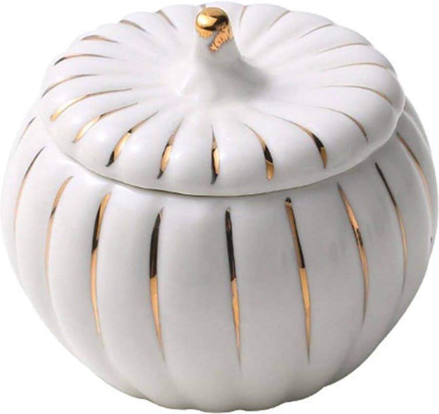 Keramische Soepkom voor Pompoensoep Decoratieve Snoepcontainer met Deksel voor Halloween