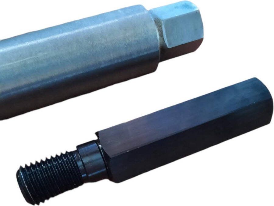Kernboor verlengstuk 200mm verleng adapter 1 4'' inch voor diamantboor betonboor gatenboor diamantboorkroon diamant boor kernboormachine airco boorkroon aansluiting voor nat en droog boormachine 1 4 UNC schroefdraad 32mm